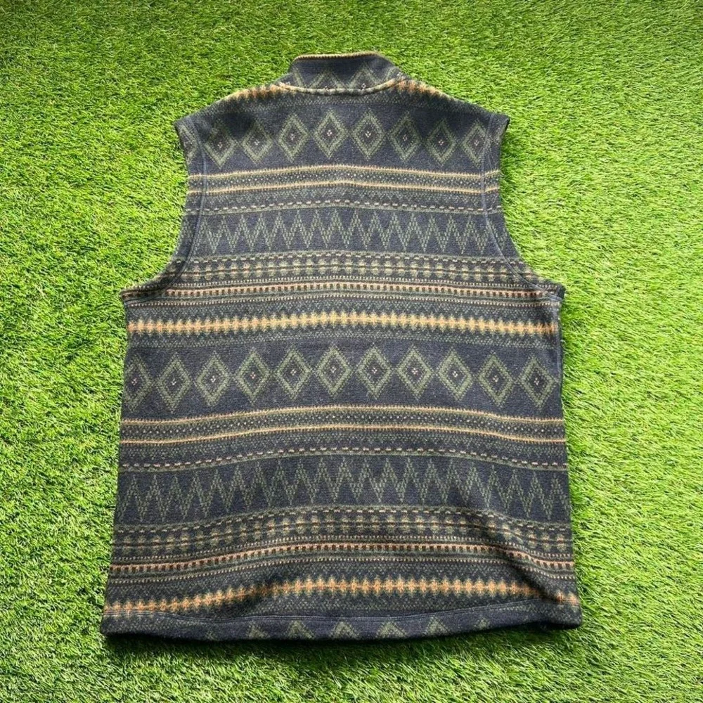 Smartwool Vest Mens XL Wool Blend Knit Full Zip Geometric Hiking Outdoor Pattern - Picture 7 of 7